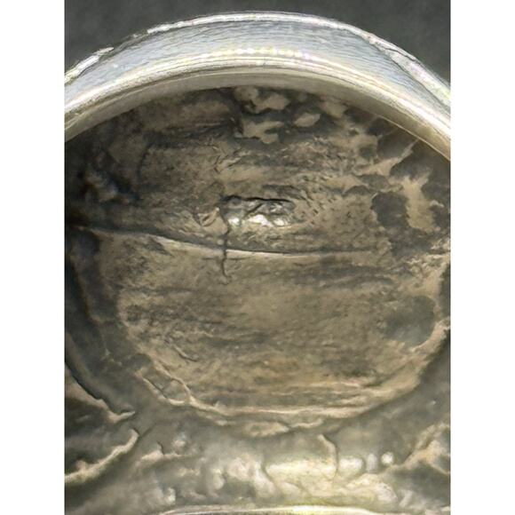 New Condition Sterling Silver Heavy Scorpion Eagle Gents Ring Size 10.00 - Picture 6 of 9